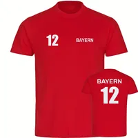 Multifanshop Kinder T-Shirt - Bayern - Trikot Nummer 12