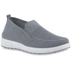 Herren Slip Ons in Grau