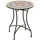 Outsunny Gartentisch Ø60 x 71 cm Rot/Blau/Weiß