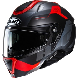HJC i91 Carst Helm, zwart-grijs-rood, M
