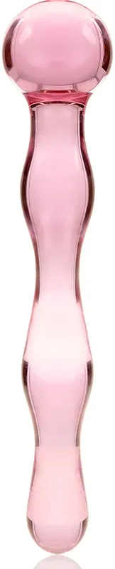 NEBULA SERIES - Modell 13 Dildo aus Borosilikatglas, 18 cm Ø 3,5 cm - Rosa