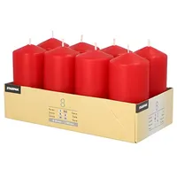 Papstar Stumpenkerze 5 x 10 cm 48 St. rot