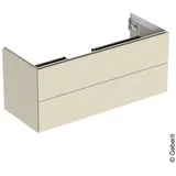 Geberit Waschtischunterschrank 2 Schubladen 118,4 x 50,4 x 47 cm Sandgrau