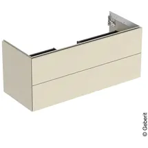 Geberit Waschtischunterschrank 2 Schubladen 118,4 x 50,4 x 47 cm Sandgrau