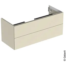 Geberit Waschtischunterschrank 2 Schubladen 118,4 x 50,4 x 47 cm Sandgrau