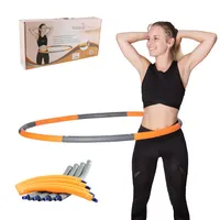 HOOPOMANIA Weight Hoop [1,5 kg] Fitnessreifen für Erwachsene in orange Anfänger Hoop