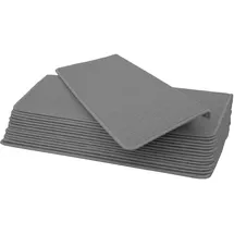MCW 15er-Set Stufenmatte MCW-G49, Treppenteppich Treppenschutz Treppenmattenset, 65x25cm ~ rechteckig, grau