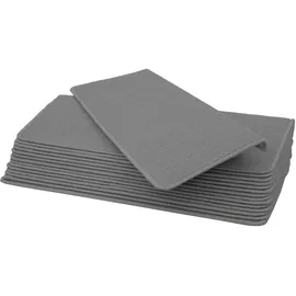 MCW 15er-Set Stufenmatte MCW-G49, Treppenteppich Treppenschutz Treppenmattenset, 65x25cm ~ rechteckig, grau
