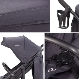 BabyGO 3 in 1 Kinderwagen black