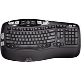 Logitech Tastatur K350, Wireless, Unifying, schwarz DE, Business