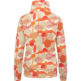 Ragwear Ronette Print Sweatjacke Herren Braun/Weiß XXL
