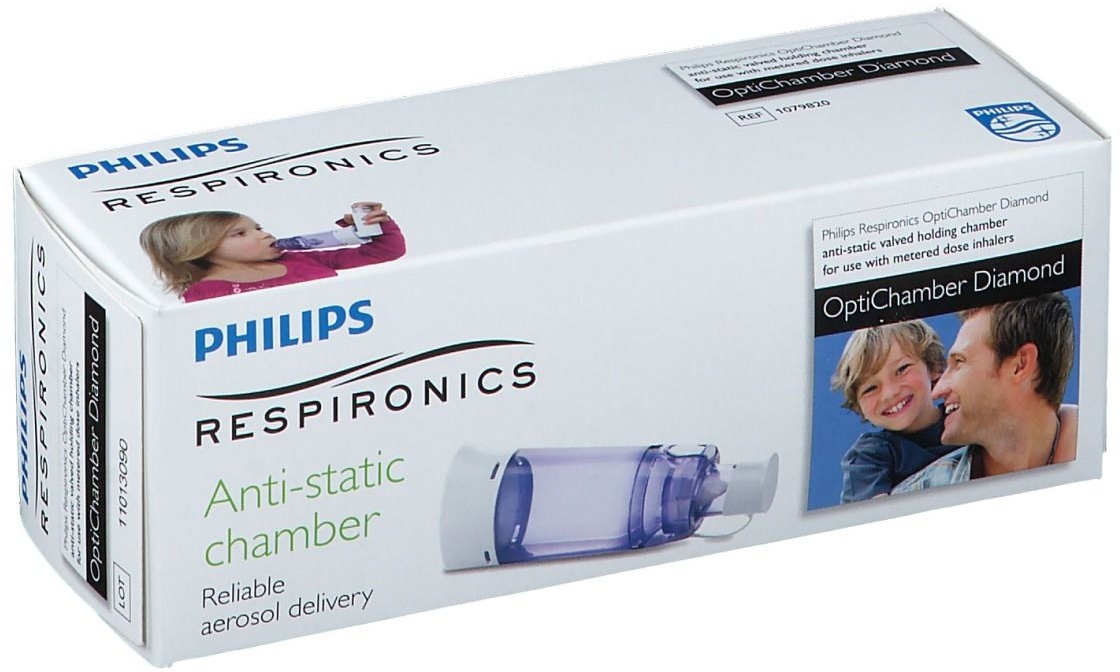 Philips OptiChamber Diamond Antistatische Inhalationskammer