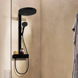 Hansgrohe Rainfinity m Thermostat, Brausekopf 360mm, mattschwarz