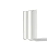 pergoline Seitenwandpaneel 1 Stück 1,24 x 2,34 x 0,07 m Weiß
