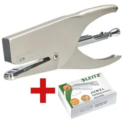 Leitz Heftzange »Juwel 3000« 5558 inkl. 2000er-Pack Heftklammern silber, 2.1x7.6x6 cm