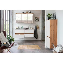 WELLTIME Waschbeckenunterschrank WELLTIME "Lucca", weiß, B:120cm H:56cm T:47cm, Schränke, Waschbeckenunterschrank, Badmöbel, Waschtisch inkl. Waschbecken, Breite 120 cm