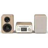 Pure Classic Stereo Mini Stereoanlage DAB+/FM, Bluetooth, CD, USB weiß/Eiche