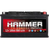 Hammer 12V 100Ah 800A Autobatterie
