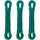 Relaxdays Wäscheleine 3er Set, 20m, Wäscheseil mit Stahlkern, PVC, extra stark, drinnen & draußen, Wäscheschnur, grün