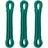 Relaxdays Wäscheleine 3er Set, 20m, Wäscheseil mit Stahlkern, PVC, extra stark, drinnen & draußen, Wäscheschnur, grün