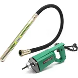 Wiltec Ø Elektro Betonrüttler 800 w, Betonverdichter mit 35 mm Rüttelflasche mit 150 cm Schlauchlänge, Flaschenrüttler mit flexibler Welle
