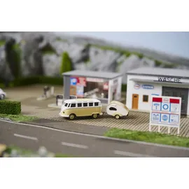 CARSON RC-Auto VW T1 SambaBus mit Wohnwagen 2,4GHz RTR (500504164)