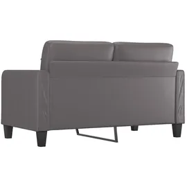 vidaXL 2-Sitzer-Sofa Grau 140 cm Kunstleder
