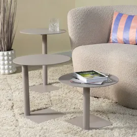 Spinder Design Beistelltisch Sunny Stahl Grau Taupe