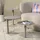 Spinder Design Beistelltisch Sunny Stahl Grau Taupe