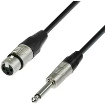 Adam Hall Cables 4 STAR MFP 0600 Mikrofonkabel REAN XLR female auf 6,3 mm Klinke mono 6 m