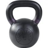 GORILLA SPORTS Kettlebell Gusseisen, Schwarz mit Farbmarkierungen - Kugelhantel, Kugelgewicht