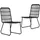 vidaXL Gartenstuhl 59,9 x 67,1 x 57,9 cm schwarz 2 St.