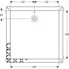 Geberit Olona Rechteck-Duschwanne, 550.903.00.1