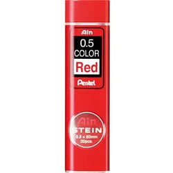 Pentel Ain STEIN C275-RD Feinminen-Bleistiftminen rot 0,5 mm, 20 St.