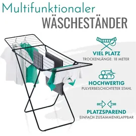 Wenko Wäscheständer Champion schwarz