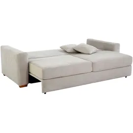 Jockenhöfer Schlafsofa Polyester 2-Sitzer Beige/Grau