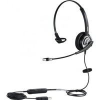 Plusonic ALLNET 8805-8.1MS Kopfhörer & Headset Kabelgebunden Kopfband Büro/Callcenter Schwarz