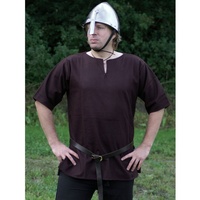 Battle Merchant Wikinger-Kostüm Wikinger Tunika, dunkelbraun L braun L - L