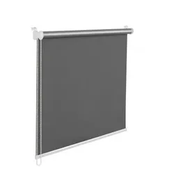 Thermorollo Verdunklungsrollo 75x150cm dunkelgrau Fensterrollo mit Thermobeschichtung  100% Abdunklu