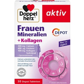 Doppelherz Aktiv Frauen Mineralien + Kollagen Depot Tabletten 30 St.
