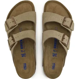 Birkenstock Arizona Weichbettung Veloursleder schmal taupe 36
