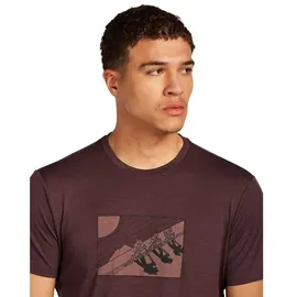 Icebreaker Merino 150 Tech Lite In The Wild Kurzarm-t-shirt - Java - XL