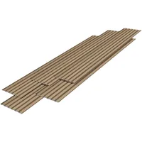 [neu.holz] neu.holz - 3D-Wandpaneel Borger 5er Set 195x30 cm