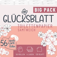 Glücksblatt Toilettenpapier Sanftweich BIG Pack 56 St