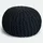 casamia Pouf Strickhocker Baumwolle Ø 45 cm Schwarz