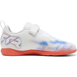 Puma Future 8 Play IT Hallenschuhe Kinder Puma white/Puma black/glowing red 33
