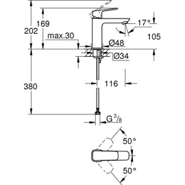 Grohe Cubeo Einhandmischer Matt Black