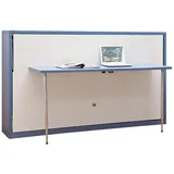 JV Möbel JVmoebel Schrankbett Büro Bett Gäste Betten Schrank mit Tisch Wandbett Schrankbetten Schrank Holz Neu