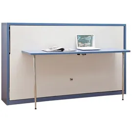 JV Möbel JVmoebel Schrankbett Büro Bett Gäste Betten Schrank mit Tisch Wandbett Schrankbetten Schrank Holz Neu