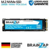 BRAINZAP 256GB SSD - M.2 NVMe NGFF 2280 - PCIe 3.0 x4 - 3500 MB/s Interne SSD